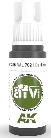 Photo de Ak Interactive  Pot de Peinture - Ral 7021 Dunkelgrau (17 ml)