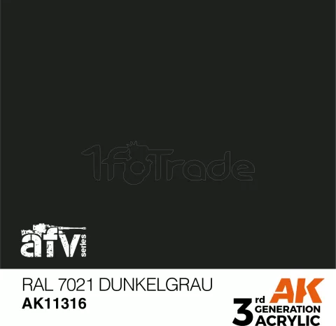 Photo de Ak Interactive  Pot de Peinture - Ral 7021 Dunkelgrau (17 ml)