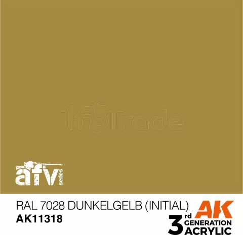 Photo de Ak Interactive  Pot de Peinture - Ral 7028 Dunkelgelb (Initial) (17 ml)