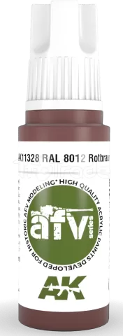 Photo de Ak Interactive  Pot de Peinture - Ral 8012 Rotbraun (17 ml)