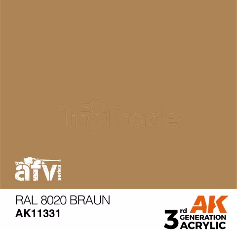 Photo de Ak Interactive  Pot de Peinture - Ral 8020 Braun (17 ml)