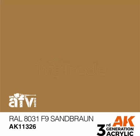 Photo de Ak Interactive  Pot de Peinture - Ral 8031 F9 Sandbraun (17 ml)