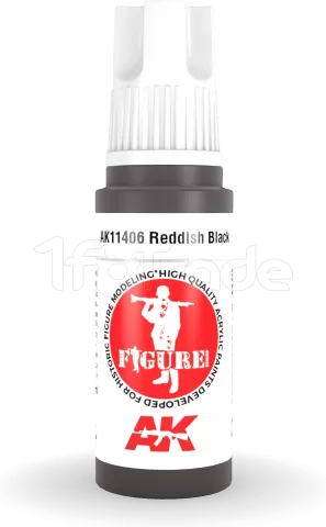 Photo de Ak Interactive  Pot de Peinture - Reddish Black  (17 ml)