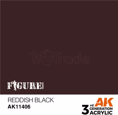 Photo de Ak Interactive  Pot de Peinture - Reddish Black  (17 ml)