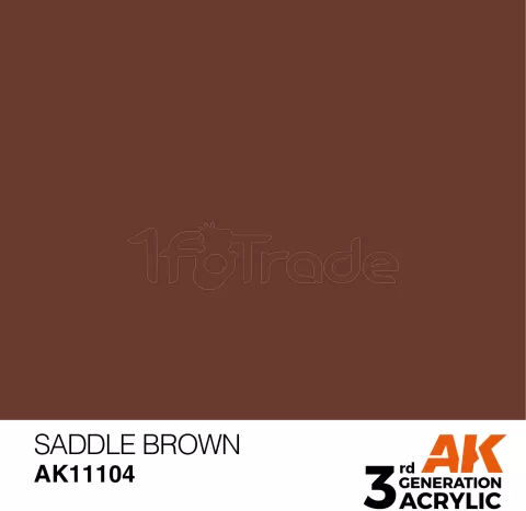 Photo de Ak Interactive  Pot de Peinture - Saddle Brown (17 ml)