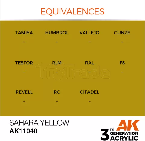 Photo de Ak Interactive  Pot de Peinture - Sahara Yellow (17 ml)