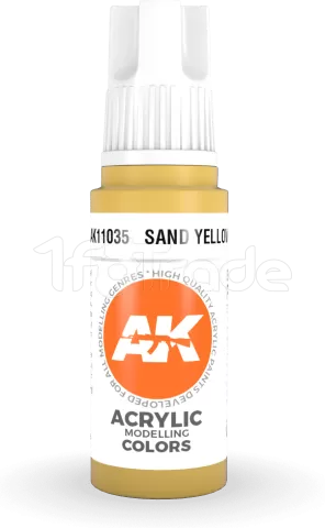 Photo de Ak Interactive  Pot de Peinture - Sand Yellow (17 ml)