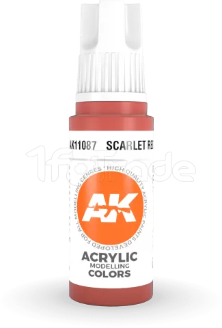 Photo de Ak Interactive  Pot de Peinture - Scarlet Red (17 ml)