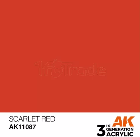 Photo de Ak Interactive  Pot de Peinture - Scarlet Red (17 ml)