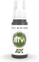 Photo de Ak Interactive  Pot de Peinture - S.C.C. No.1A Very Dark Brown (17 ml)