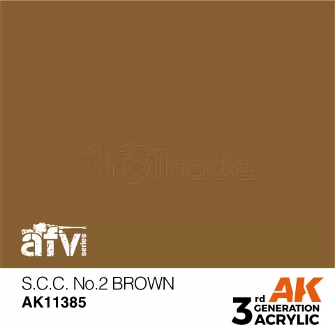 Photo de Ak Interactive  Pot de Peinture - S.C.C. No.2 Brown (17 ml)