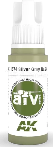 Photo de Ak Interactive  Pot de Peinture - Silver Grey No.28 (17 ml)