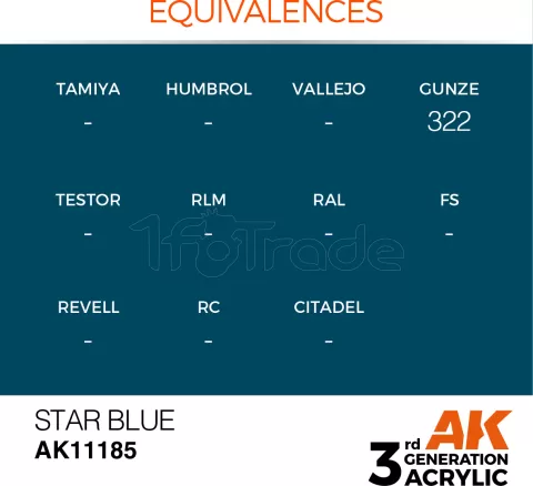 Photo de Ak Interactive  Pot de Peinture - Star Blue (17 ml)