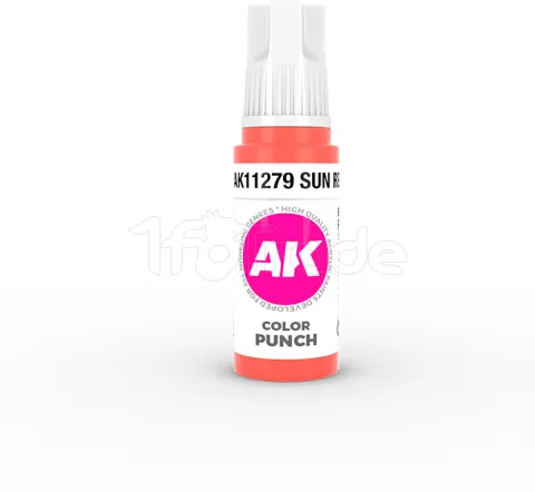 Photo de Ak Interactive  Pot de Peinture - Sun Red (17 ml)