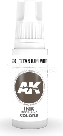 Photo de Ak Interactive  Pot de Peinture - Titanium White Ink (17 ml)