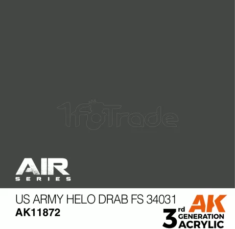 Photo de Ak Interactive  Pot de Peinture - Us Army Helo Drab Fs 34031