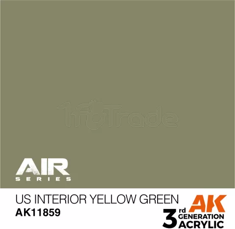 Photo de Ak Interactive  Pot de Peinture - Us Interior Yellow Green