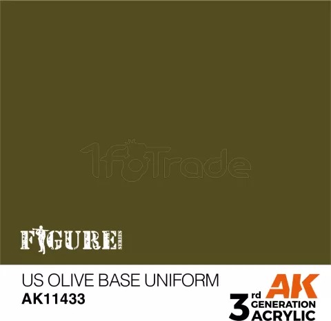 Photo de Ak Interactive  Pot de Peinture - Us Olive Base Uniform (17 ml)