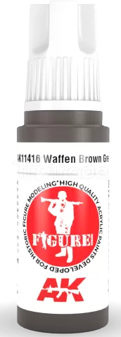 Photo de Ak Interactive  Pot de Peinture - Waffen Brown Grey (17 ml)