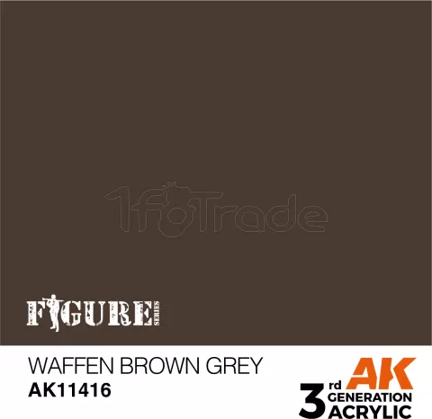 Photo de Ak Interactive  Pot de Peinture - Waffen Brown Grey (17 ml)