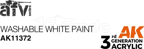 Photo de Ak Interactive  Pot de Peinture - Washable White Paint (17 ml)