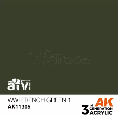 Photo de Ak Interactive  Pot de Peinture - Wwi French Green 1 (17 ml)