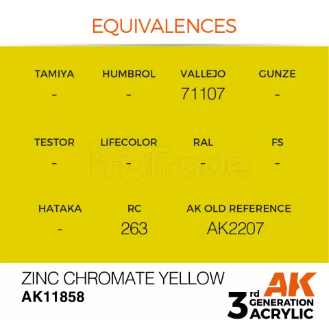 Photo de Ak Interactive  Pot de Peinture - Zinc Chromate Yellow