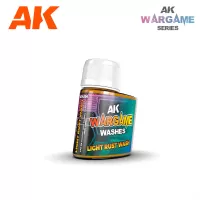 Photo de Ak Interactive Pot de Wash For Wargame - Light Rust Wash (35 ml)