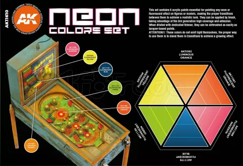 Photo de Ak Interactive Set de Peinture - Neons Colors Set