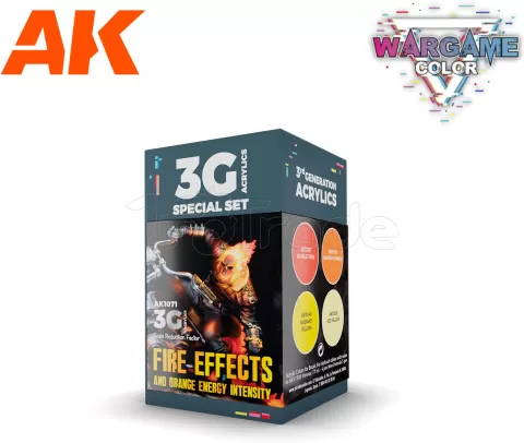 Photo de Ak Interactive Set de Peinture - Wargame Set : Fire Effects