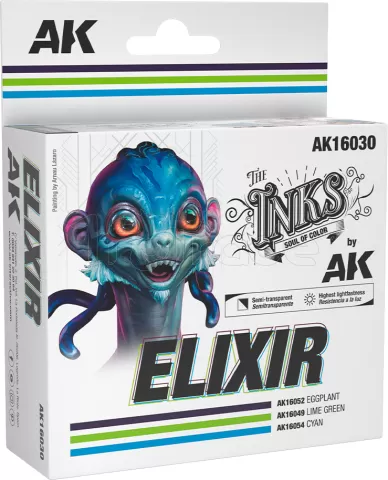 Photo de Ak Interactive Set de : The Inks - Elixir (Set de 3 Ref.)