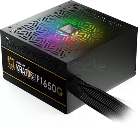 Photo de Alimentation ATX Gamdias Kratos P1-650G RGB - 650W (Noir) Gold