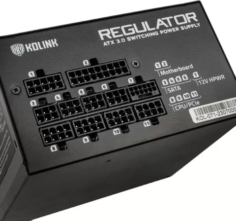 Photo de Alimentation ATX Kolink Regulator - 850W (Noir)