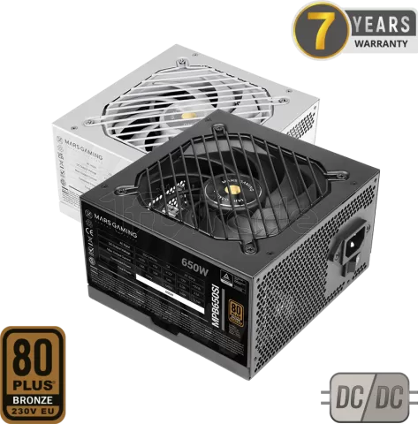 Photo de Alimentation ATX Mars Gaming MPB-SI - 650W (Noir)