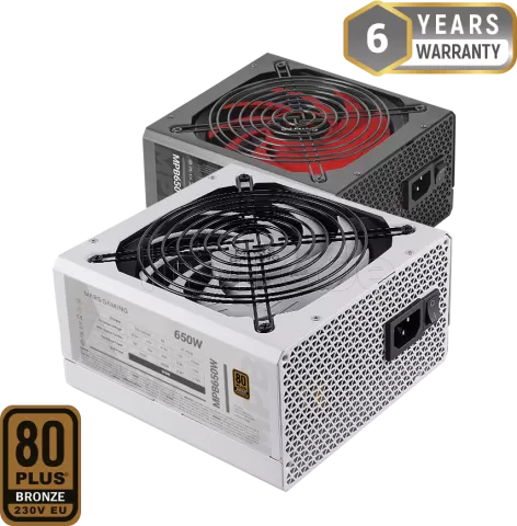 Photo de Alimentation ATX Mars Gaming MPIII - 650W (Blanc)