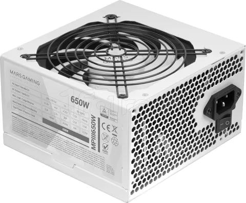 Photo de Alimentation ATX Mars Gaming MPIII - 650W (Blanc)