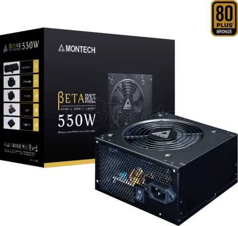 Photo de Alimentation ATX Montech Beta - 550W (Noir)