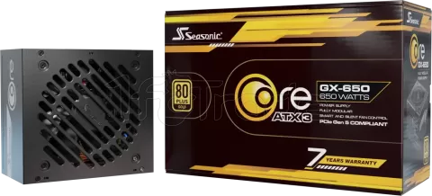 Photo de Alimentation ATX Seasonic Core GX V2 2024 - 650W (Noir)