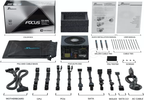 Photo de Alimentation ATX Seasonic Focus PX - 550W (Noir)