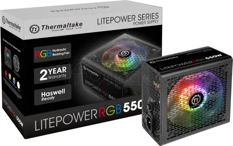 Photo de Alimentation ATX Thermaltake Litepower RGB - 550W (Noir)