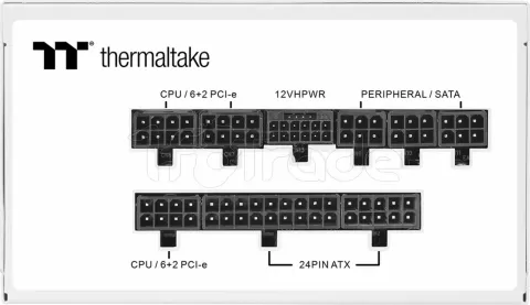 Photo de Alimentation ATX Thermaltake Toughpower GF A3 - 850W (Blanc)