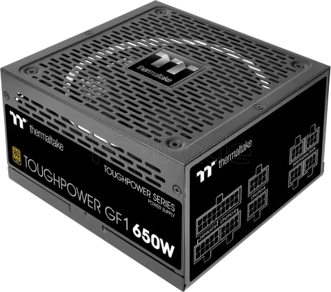 Photo de Alimentation ATX Thermaltake Toughpower GF1 RGB - 650W (Noir)