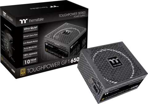 Photo de Alimentation ATX Thermaltake Toughpower GF1 RGB - 650W (Noir)