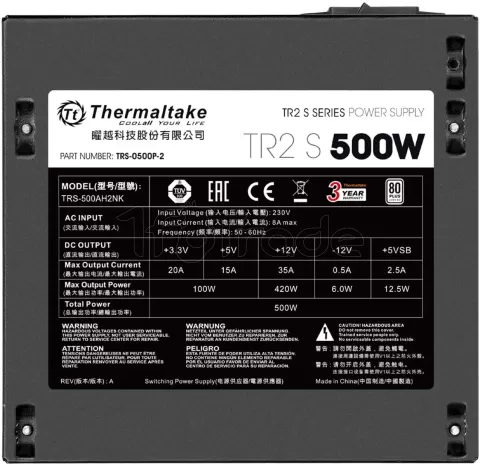 Photo de Alimentation ATX Thermaltake TR2 S - 500W