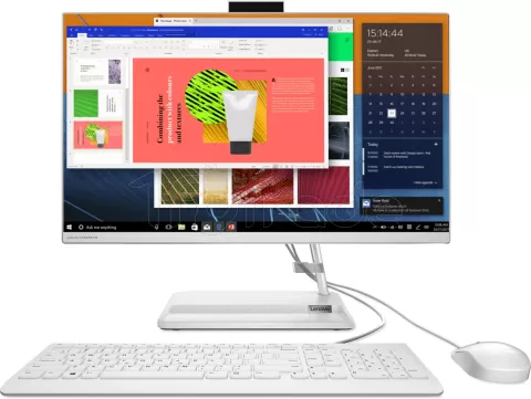 Photo de All In One Lenovo IdeaCentre AIO 24ALC6 F0G1012KFR - 24" (Blanc)