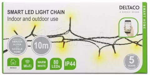 Photo de Bandeau LED/Guirlande connecté Deltaco Smart Home 3000k 10m