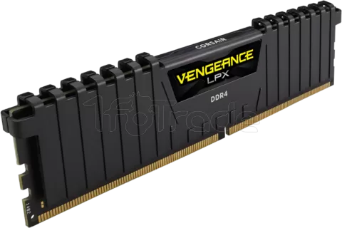 Photo de Barrette mémoire 16Go DIMM DDR4 Corsair Vengeance LPX  3200Mhz (Noir) (Bulk)