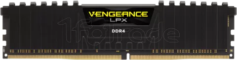 Photo de Barrette mémoire 16Go DIMM DDR4 Corsair Vengeance LPX  3200Mhz (Noir) (Bulk)