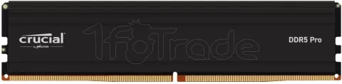 Photo de Barrette mémoire 16Go DIMM DDR5 Crucial Pro 5600MHz (Noir)