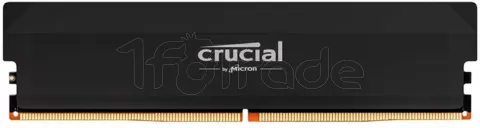 Photo de Barrette mémoire 16Go DIMM DDR5 Crucial Pro Overclocking 6400MHz (Noir)